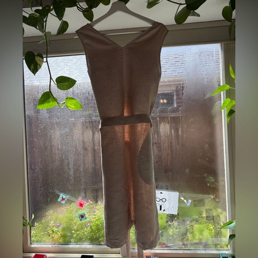 Linen Fox Dori Beige linen dress - Picture 4 of 7